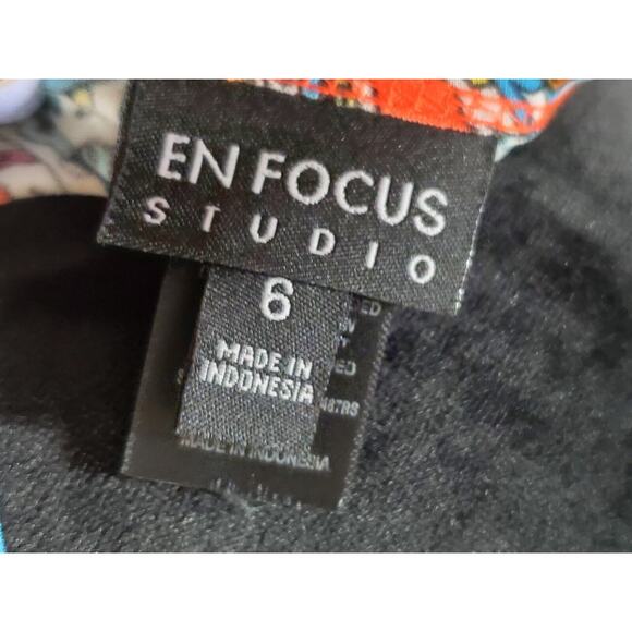 Enfocus Studio Women Multicolor Polyester V-Neck Long Sleeve Knee Length Dress 6 - Picture 8 of 13